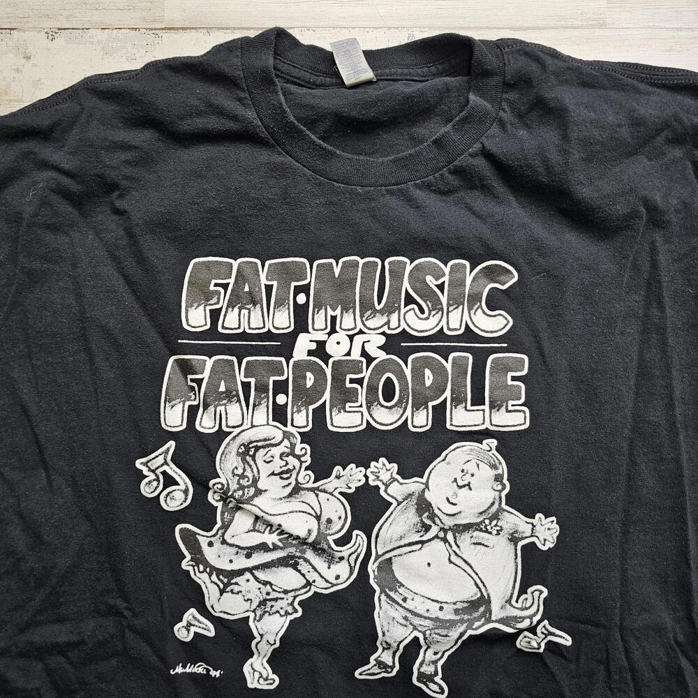 FAT MUSIC FOR FAT PEOPLE Men's 2XL Graphic T-Shirt - Fat Wreck Chords